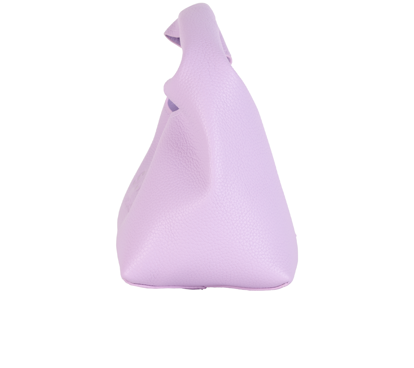 The Mini Sack Bag, &pound;170, Handbags, Purple, Leather, Bottom view